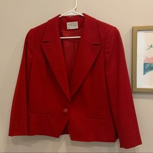 Vintage 1980s Miss Pendleton wool blazer, size small